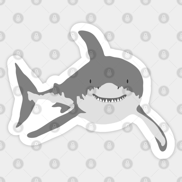 Shark Sticker by Rosemarie Guieb Designs